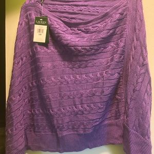 Lauren poncho in the season’s best color